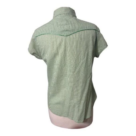 Levi's Green Checkered Button Down Shirt - Picture 4 of 8